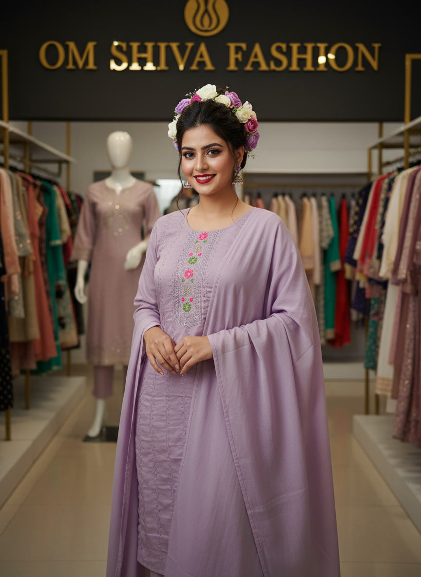 3pcs set (roman silk )