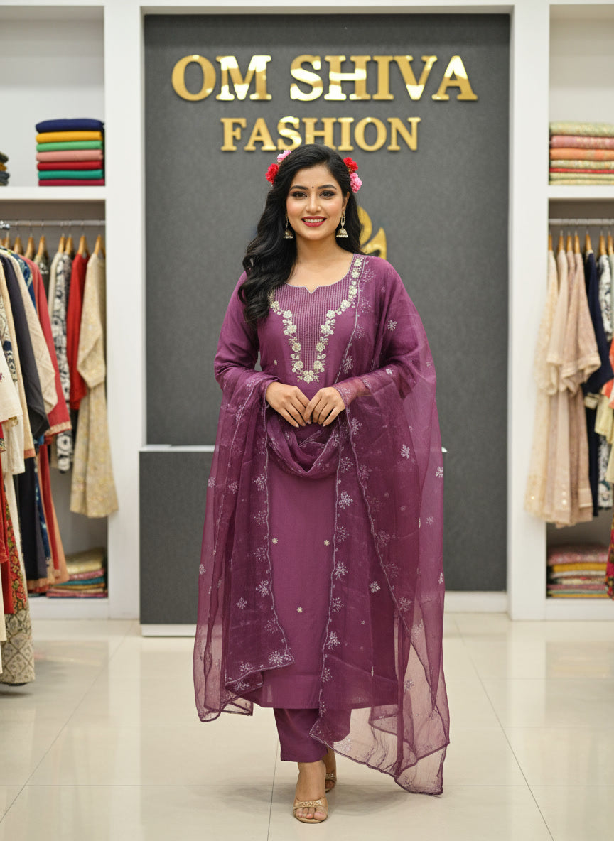 3pcs set (roman silk)